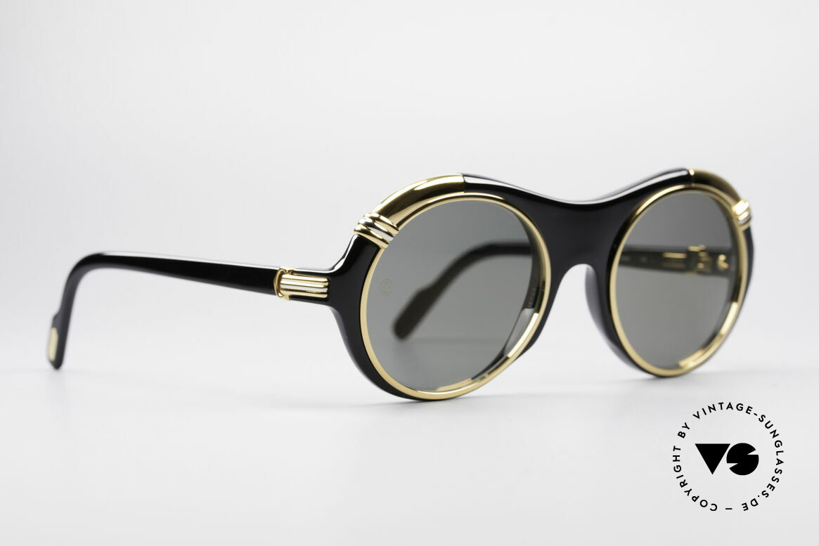 Sonnenbrillen Cartier Diabolo Luxus Promi Sonnenbrille Vintage Sunglasses 
