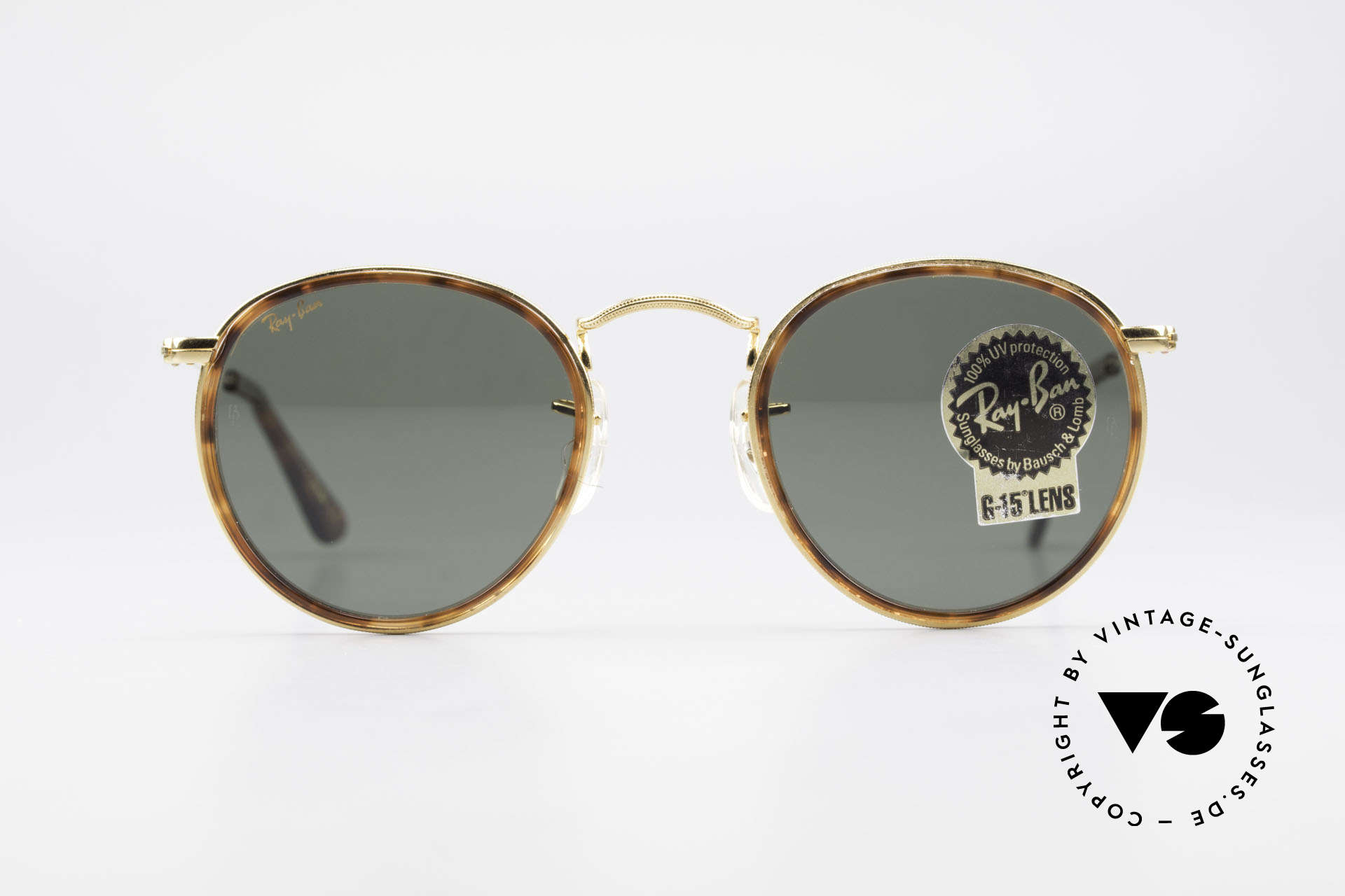 Sonnenbrillen Ray Ban Round Metal 47 Kleine Runde Brille Havanna Vintage Sunglasses 9971