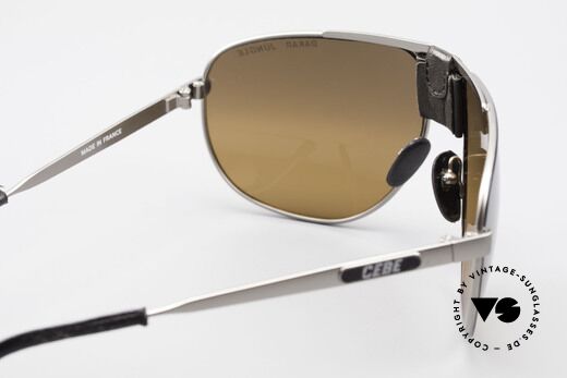 Cebe Dakar Jungle QD02 High-Tech Renn Sonnenbrille, ein 30 Jahre altes Original; Leder blättert leicht ab, Passend für Herren und Damen