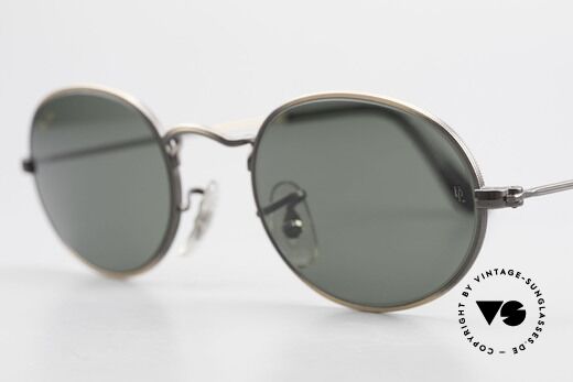 Ray Ban Classic Style I Ovale Ray-Ban Sonnenbrille, Katalog-Name: Ray-Ban W0969, antik bronze; G-15, Passend für Herren und Damen