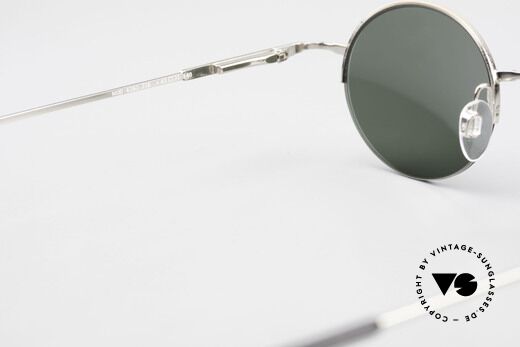Longines 4363 Rund Ovale Sonnenbrille 90er, Sonnengläser (100% UV) können ggf. getauscht werden, Passend für Herren und Damen