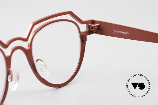 Theo Belgium Percé Designerbrille Panto Titanium, das Modell kann natürlich beliebig verglast werden, Passend für Herren und Damen