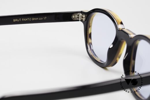 Lesca Brut Panto 8mm Sonnenbrille Limited Acetat, limitiert, da vintage Acetat nur noch wenig vorhanden, Passend für Herren und Damen