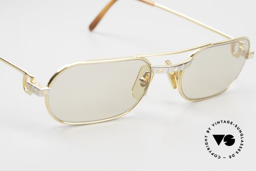 Cartier Must Santos - M Changeable Mineral Lenses, KEINE RETRObrille; ein circa 35 Jahre altes ORIGINAL, Passend für Herren und Damen