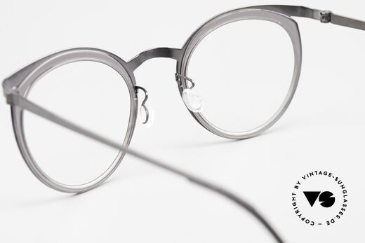 Lindberg 9722 Strip Titanium Panto Stil Damenbrille Rund, die orig. DEMOgläser können beliebig getauscht werden, Passend für Damen