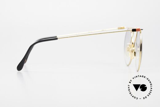 Casanova MTC 7 Kunstbrille 24kt Vergoldet, Gläser sind leicht grau getönt; auch abends tragbar, Passend für Herren und Damen