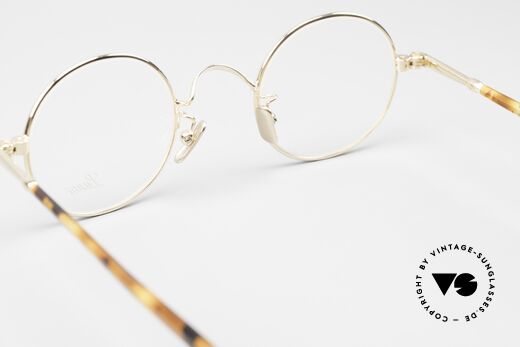 Lunor VA 110 Runde Unisexbrille Gold, ungetragen (wie alle unsere Lunor Brillenklassiker), Passend für Herren und Damen
