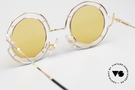 Taxi ST7 by Casanova Runde Kunstsonnenbrille, für Brillenträger, die es schrill und humorvoll mögen!, Passend für Herren und Damen