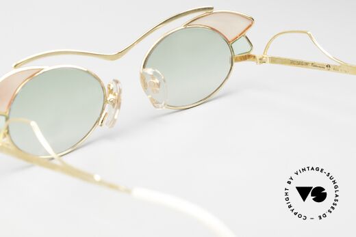 Casanova LC1 Murano Glas Sonnenbrille, KEINE Retrobrille, sondern ein einzigartiges ORIGINAL, Passend für Damen