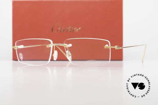 Cartier Precious Metal 18kt Echtgold Brille, kostbares, ungetragenes Original mit orig. Verpackung, Passend für Herren und Damen