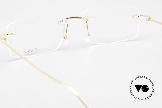 Cartier Precious Metal 18kt Echtgold Brille, Größe: large, Passend für Herren und Damen