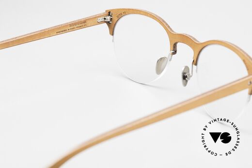 Lucas de Stael Minotaure Thin 11 Lederüberzogene Unisexbrille, diese Fassung ist beliebig verglasbar (gleitsichtfähig), Passend für Herren und Damen