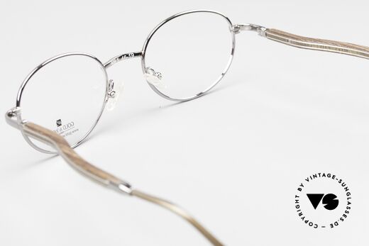 Gold & Wood 409 Luxus Holzbrille Platinum, die Fassung ist beliebig verglasbar (gleitsichtfähig), Passend für Herren und Damen