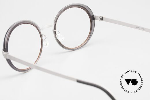 Lindberg 9732 Strip Titanium Damenbrille Designer Rund, die orig. DEMOgläser können beliebig getauscht werden, Passend für Damen