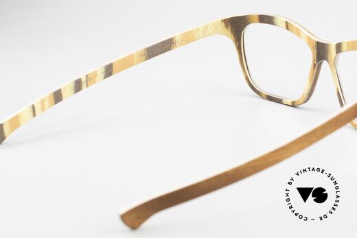 W-Eye 404 Unisex Holzbrille aus Italien, ungetragenes Exemplar mit original Etui von W-Eye, Passend für Herren und Damen