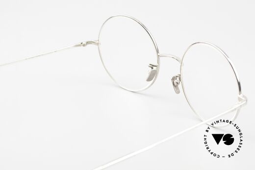 Gernot Lindner GL-304 Runde 925er Silber Brille, ungetragenes Exemplar aus der 2019er Kollektion, Passend für Herren und Damen