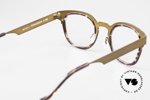 Anne Et Valentin Francesca Material Kombi-Brille Unisex, ungetragenes Einzelstück von 2014; made in France, Passend für Herren und Damen