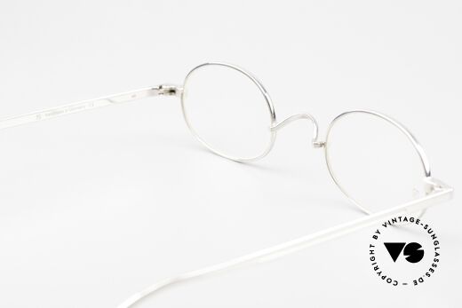 Gernot Lindner GL-I72 Ovale 925er Silberbrille, ungetragenes Exemplar aus der 2017er Kollektion, Passend für Herren und Damen