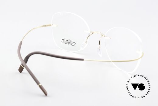 Silhouette 5541 Randlose Titaniumbrille, ungetragen von 2019; minimalistisch und doch edel, Passend für Damen