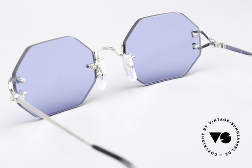 Cartier Rimless Octag Platinum Portofino Dekor, Customized = ein Einzelstück von unserem Optiker!, Passend für Herren und Damen