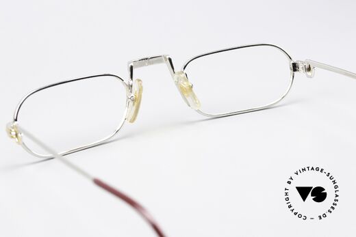 Cartier Demi Lune LC - M Platin Luxus Lesebrille 1987, KEINE RETRObrille; ein 35 Jahre altes vintage ORIGINAL, Passend für Herren