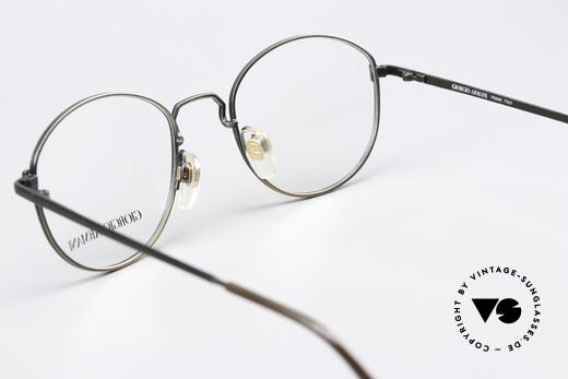 Giorgio Armani 174 Runde 80er Brille Panto Style, KEINE Retromode, sondern ein altes Armani-Original, Passend für Herren und Damen