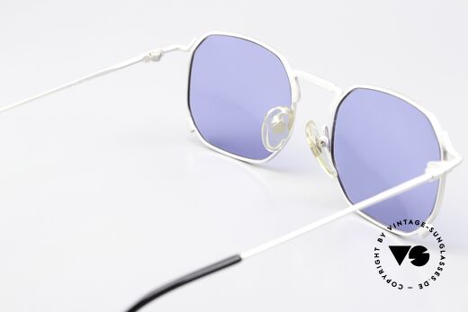 Jean Paul Gaultier 55-8175 Eckige 90er Brille Unisex, die Sonnengläser können ggf. auch ersetzt werden, Passend für Herren und Damen