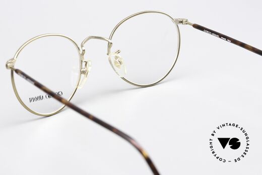 Giorgio Armani 138 Panto Brille Gold Schildpatt, KEINE RETROBRILLE, sondern ein altes ORIGINAL!!, Passend für Herren und Damen