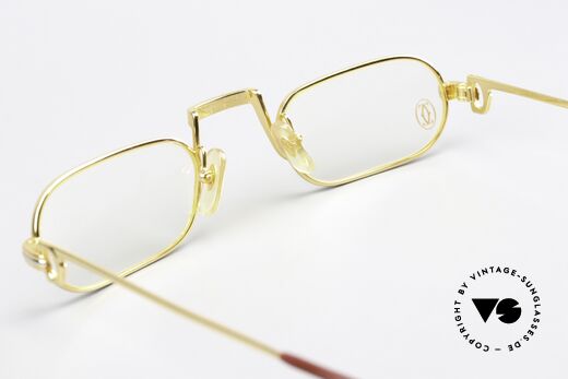 Cartier Demi Lune LC - L Limitierte L Size Von 1987, KEINE RETRObrille; ein 35 Jahre altes vintage ORIGINAL, Passend für Herren