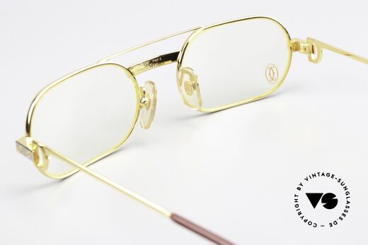 Cartier MUST Santos - S 80er Vintage Brille Unisex, KEIN RETRO; ein 35 Jahre altes vintage ORIGINAL!, Passend für Herren und Damen