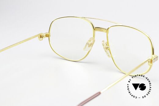 Cartier Romance Santos - M 1980er Luxus Rahmen 22kt, KEINE RETRObrille; ein 35 Jahre altes vintage ORIGINAL, Passend für Herren und Damen