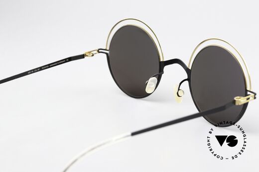 Mykita Bueno Runde Designer Sonnenbrille, genial flexible Brillenfassung: eine Größe passt allen, Passend für Herren und Damen