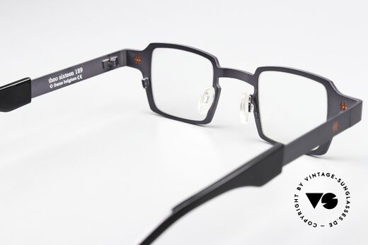 Theo Belgium Sixteen Eckige Designerbrille Titan, die Vollrandfassung kann beliebig verglast werden, Passend für Herren und Damen