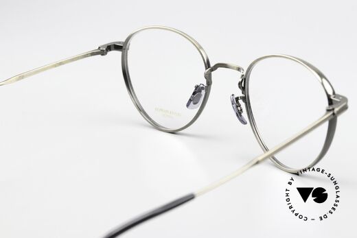 Oliver Peoples Watts Panto Fassung Titanium, hochwertige Fassung kann beliebig verglast werden, Passend für Herren