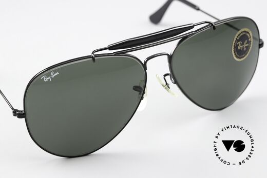 Ray Ban Outdoorsman II G15 Black Chrome Edition, ungetragen mit vollständiger OVP; Sammlerbrille, Passend für Herren