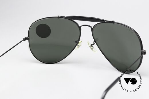 Ray Ban Outdoorsman II G15 Black Chrome Edition, KEINE Retromode, sondern ein altes USA-Original, Passend für Herren