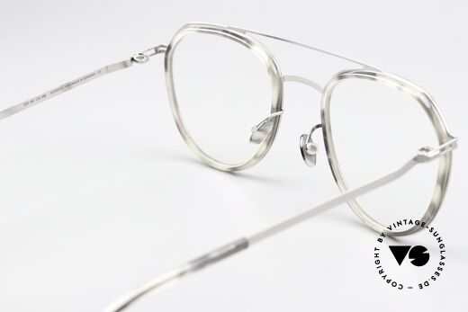 Mykita Jarmo Azetat Inlays In Horn Optik, genial flexible Brillenfassung: eine Größe passt allen, Passend für Herren und Damen