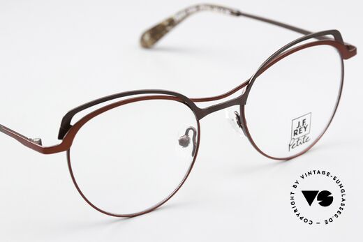 JF Rey PM081 Damenbrille Weinrot & Braun, tolles Damenmodell in weinrot-metallic & 'chocolat', Passend für Damen