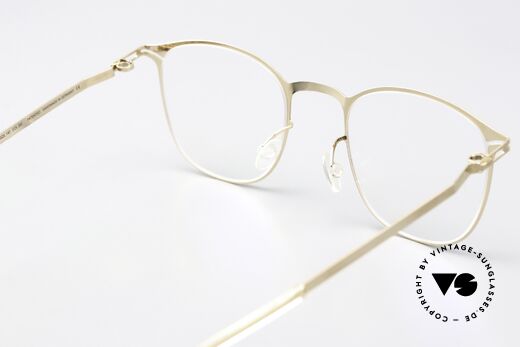 Mykita Ando Damenbrille Klassisch Gold, genial flexible Brillenfassung: eine Größe passt allen, Passend für Damen