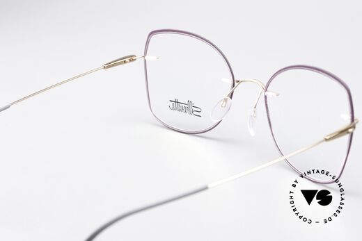 Silhouette 5500 Damenbrille Violett Rose, wirklich grandiose Kolorierung in violett / rosé gold, Passend für Damen