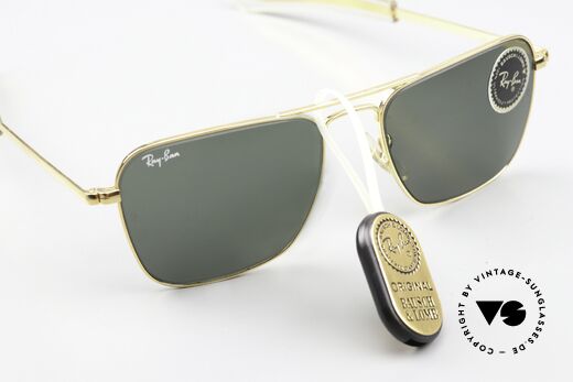 Ray Ban Caravan Zeitlose Promi Sonnenbrille, ungetragen (wie alle unsere vintage B&L Ray-Bans), Passend für Herren