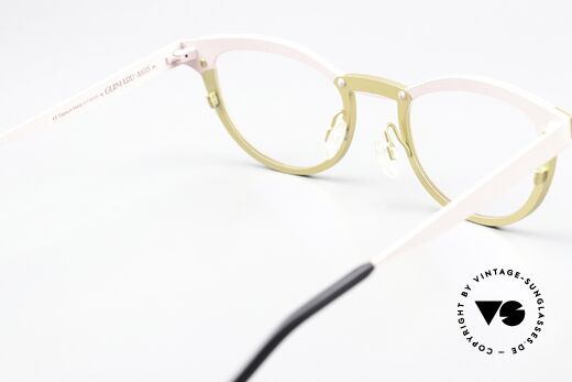 Anne Et Valentin Guimard Brille In Zartrosa Mattgold, ungetragenes Einzelstück von 2018; made in France, Passend für Damen