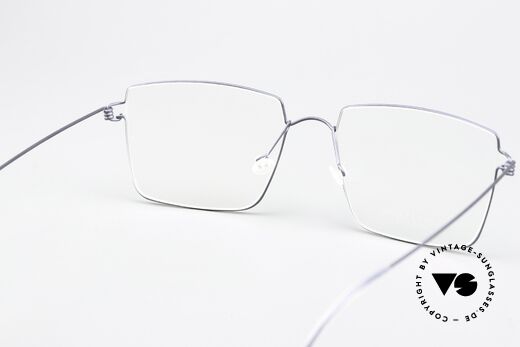 Lindberg Arnold Air Titan Rim Herrenbrille Eckig Dunkelblau, Titan-Fassung kann natürlich beliebig verglast werden, Passend für Herren