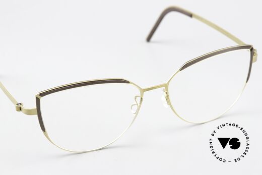 Lindberg 9855 Strip Titanium Sehr Feminine Designerbrille, die orig. DEMOgläser können beliebig getauscht werden, Passend für Damen