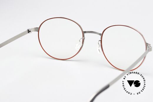 Lindberg 9615 Strip Titanium Sehr Weibliche Pantobrille, die orig. DEMOgläser können beliebig getauscht werden, Passend für Damen