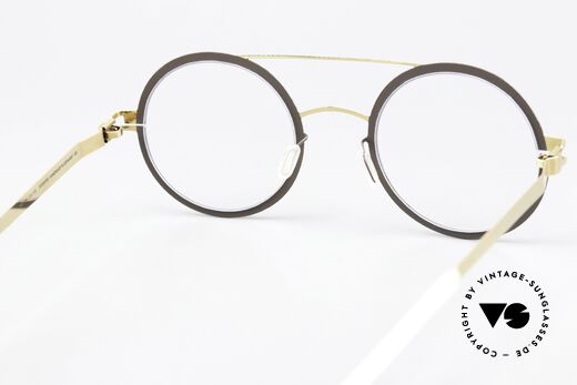 Mykita Wilma Runde Brille In Terra Gold, die Fassung ist beliebig verglasbar (optisch / Sonne), Passend für Damen