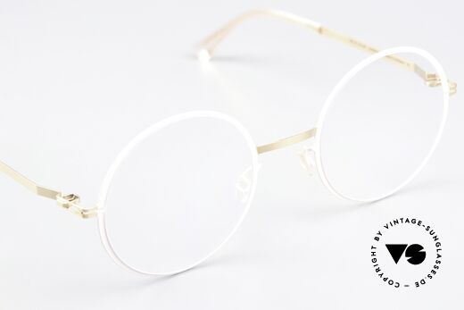 Mykita Vilde Runde Brille Ladies Champagne, die Fassung ist beliebig verglasbar (optisch / Sonne), Passend für Damen