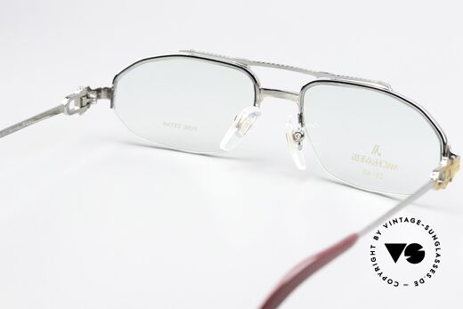 Machiavelli 25-60 Herrenbrille Palladium Gold, ungetragenes 80er Einzelstück mit orig. Machiavelli Etui, Passend für Herren