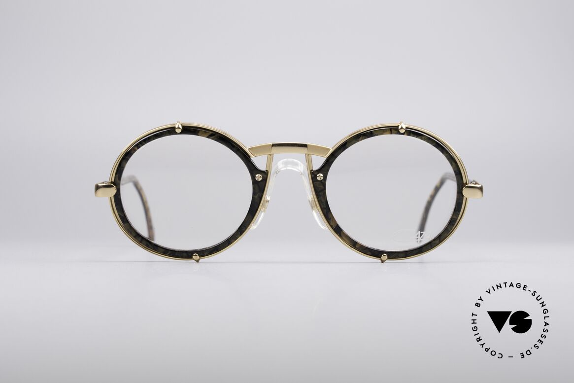 Cazal 644 Runde 90er Designerbrille, runde vintage CAZAL Designer-Brillenfassung, Passend für Herren und Damen