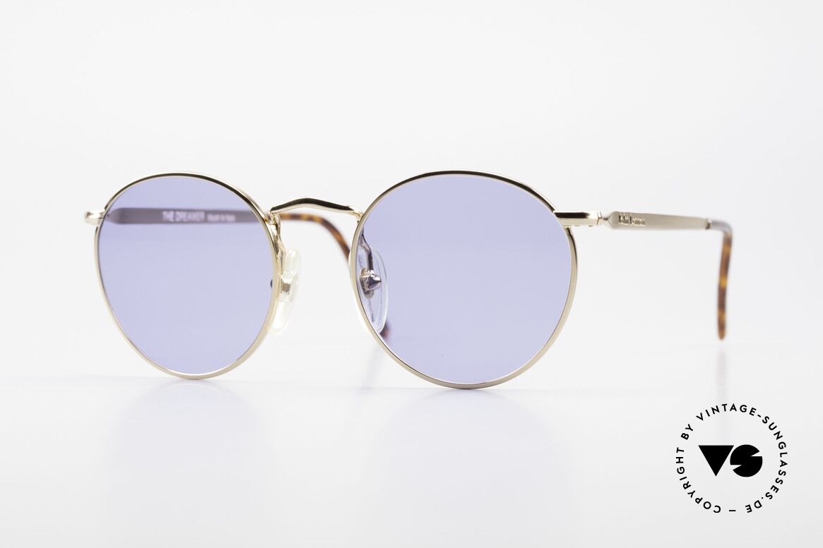 John Lennon - The Dreamer Sehr Kleine Vintage Brille, Model 'The Dreamer': Panto-Brille in 47mm Größe, Passend für Herren und Damen